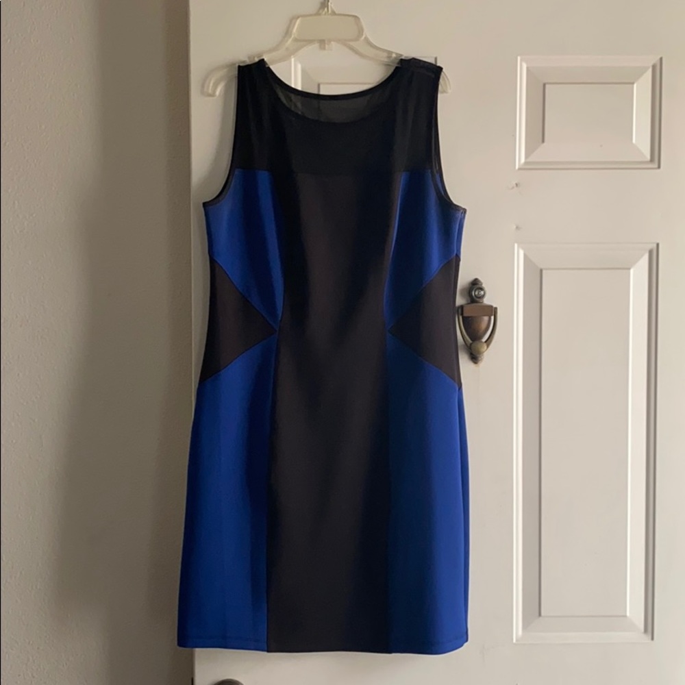 Blue and black Dress